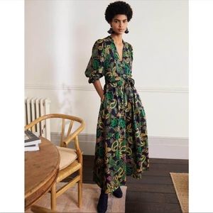 Boden Amelia Cotton Maxi Dress Paisley Floral